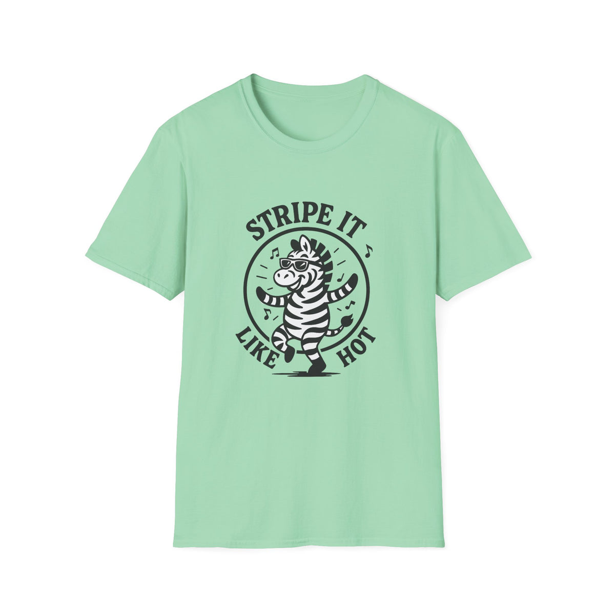 Zebra T-Shirt - 'Stripe It Like Hot' Softstyle Tee