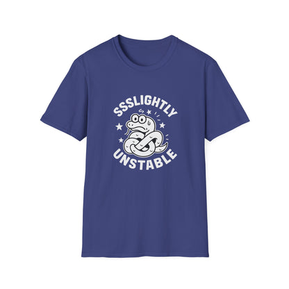 Slightly Unstable T-Shirt, Unisex Tee, Funny Graphic Shirt, Casual Wear, Gift for Friends, Quirky Fashion Statement