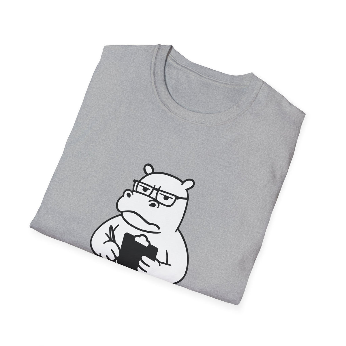 Hippo T-Shirt - 'Hippo-Critical' Softstyle Tee