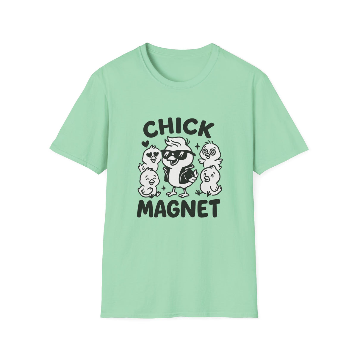 Chick T-Shirt - 'Chick Magnet' Softstyle Tee