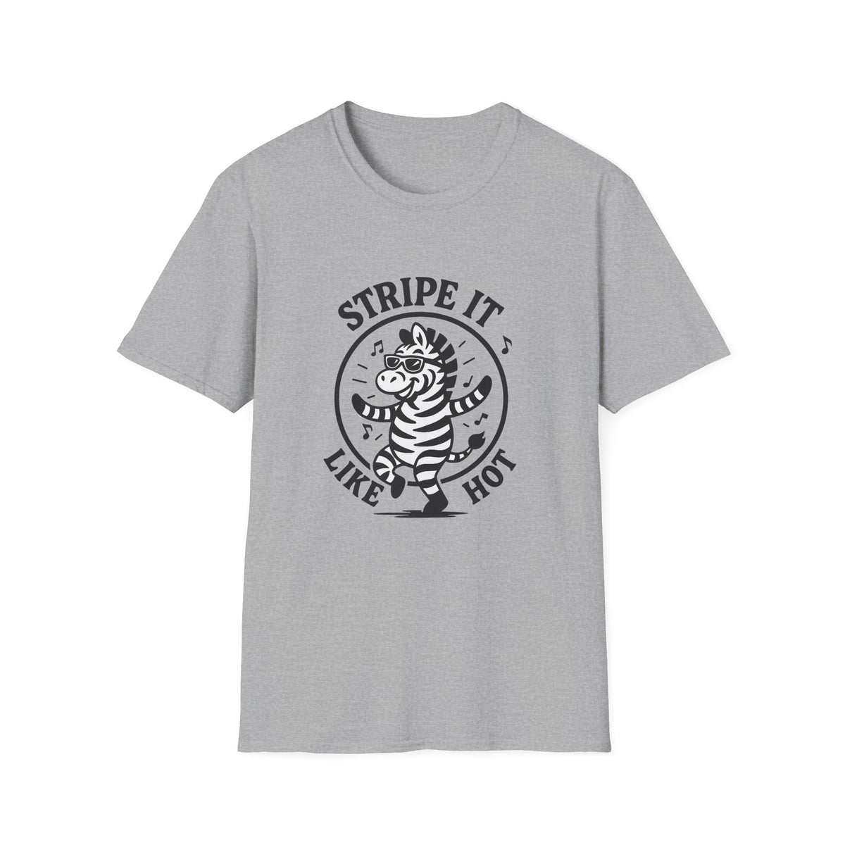 Zebra T-Shirt - 'Stripe It Like Hot' Softstyle Tee