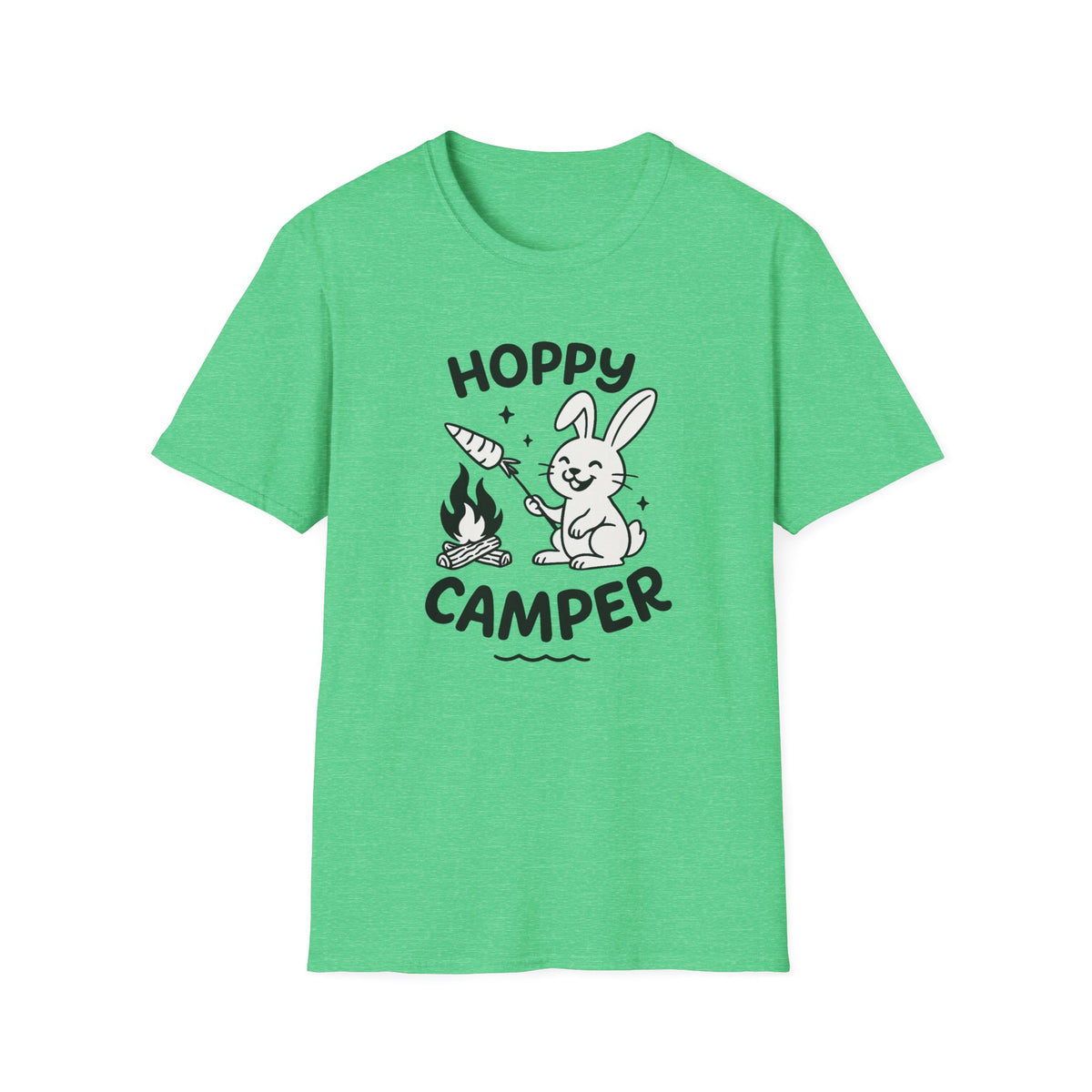 Rabbit T-Shirt - 'Hoppy Camper' Softstyle Tee