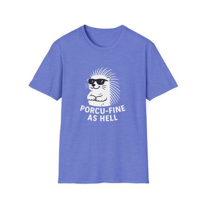 Porcupine T-Shirt - 'Porcu-Fine' Softstyle Tee