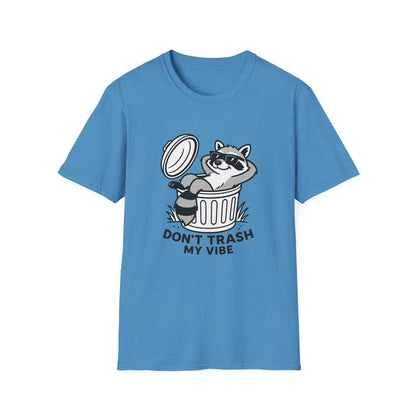 Racoon T-Shirt - 'Don't Trash My Vibe' Softstyle Tee