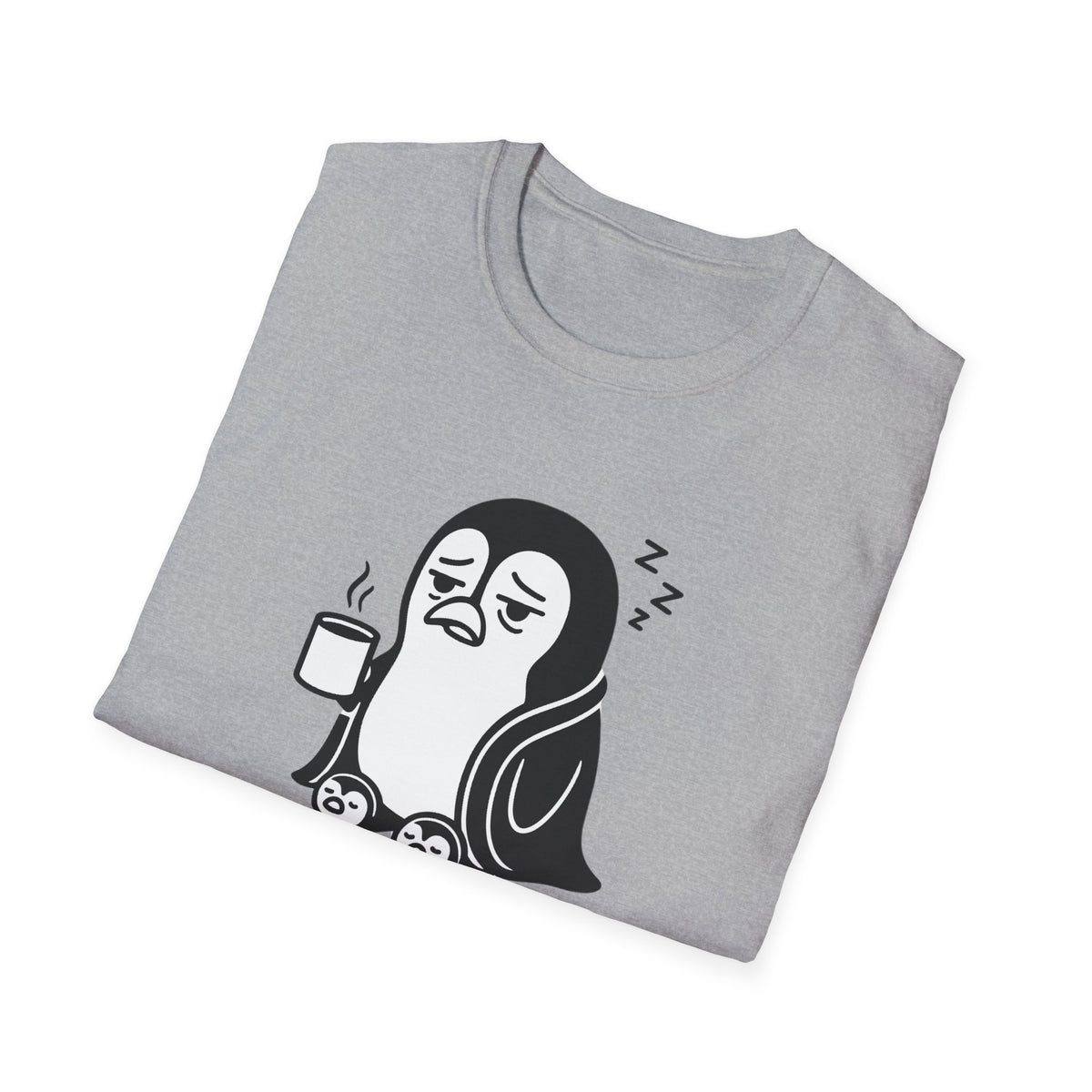 Penguin T-Shirt - 'Waddle I Do Without Coffee?' Softstyle Tee