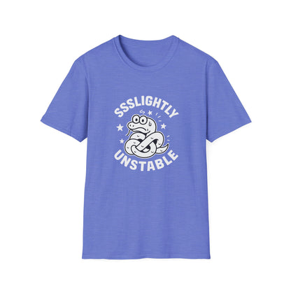 Slightly Unstable T-Shirt, Unisex Tee, Funny Graphic Shirt, Casual Wear, Gift for Friends, Quirky Fashion Statement