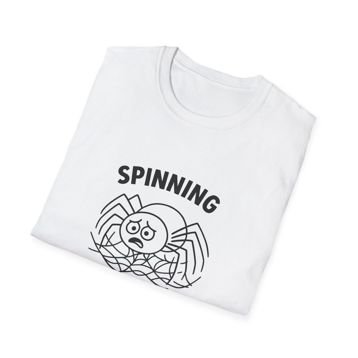 Spider T-Shirt - 'Spinning Out of Control' Softstyle Tee
