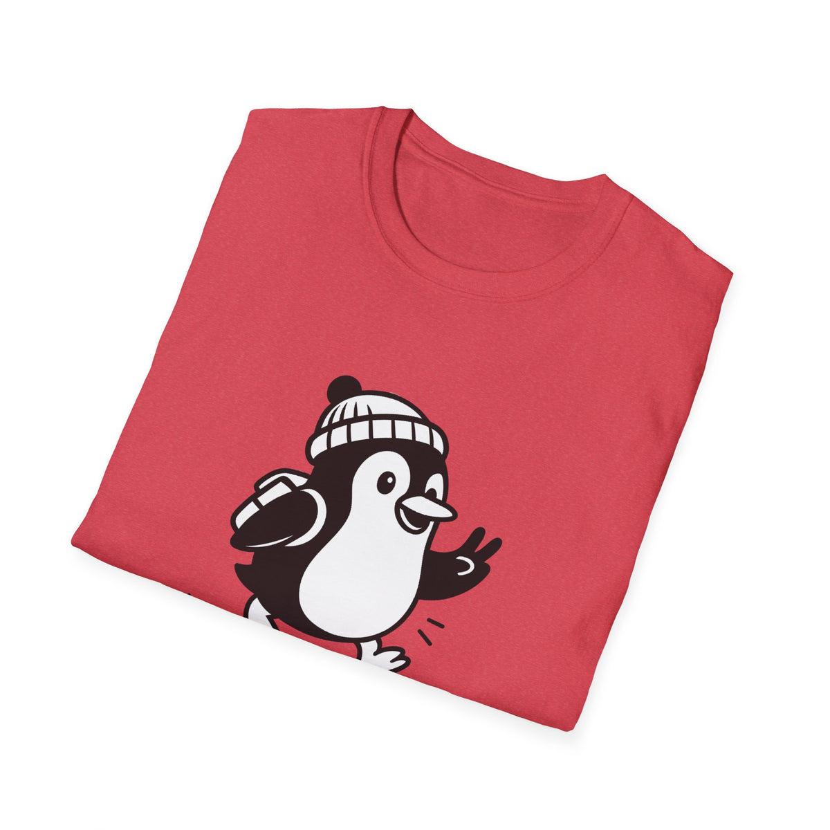 Penguin T-Shirt - 'Just Wingin' It' Softstyle Tee