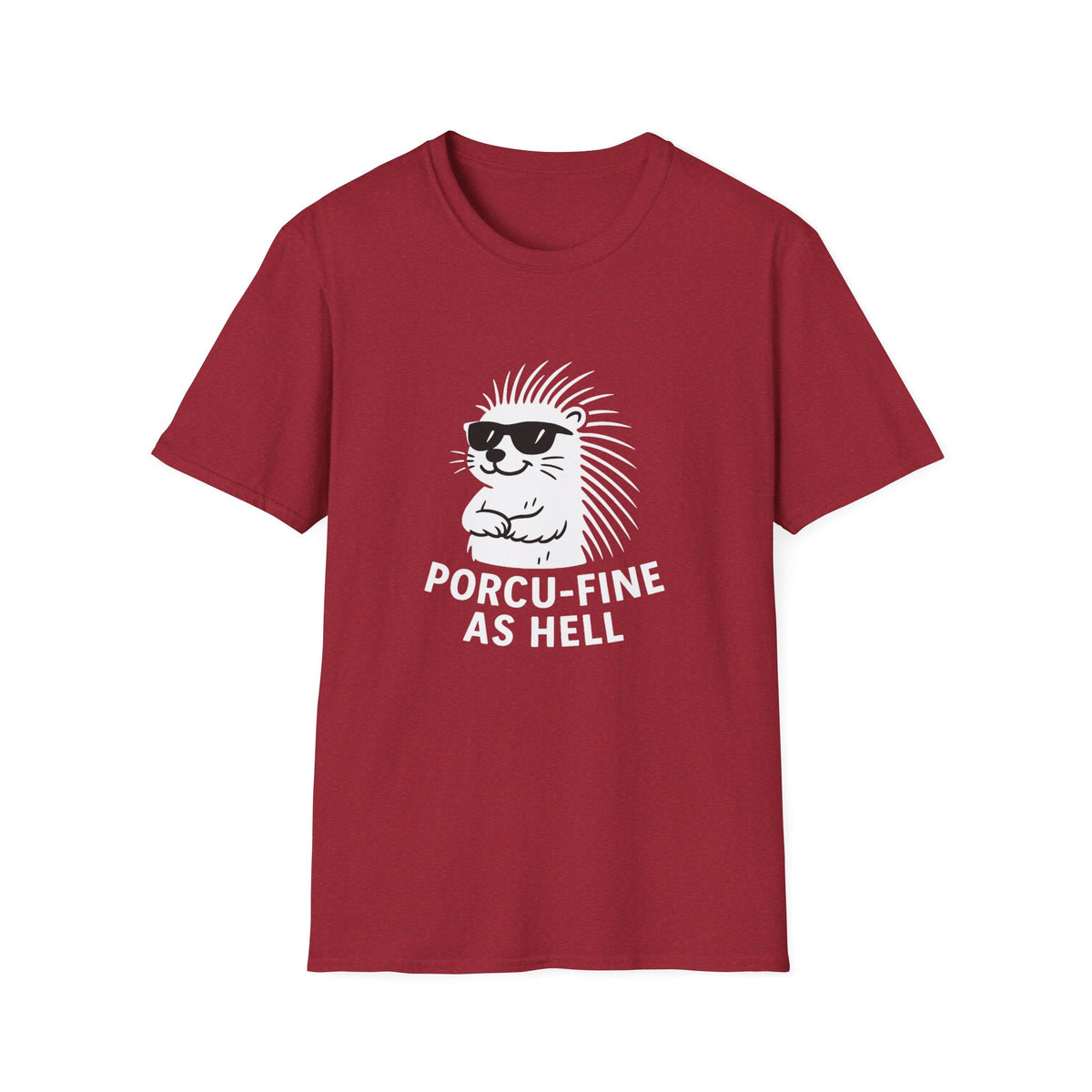 Porcupine T-Shirt - 'Porcu-Fine' Softstyle Tee