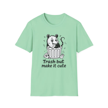 Possum T-Shirt - 'Trash But Make it Cute' Softstyle Tee