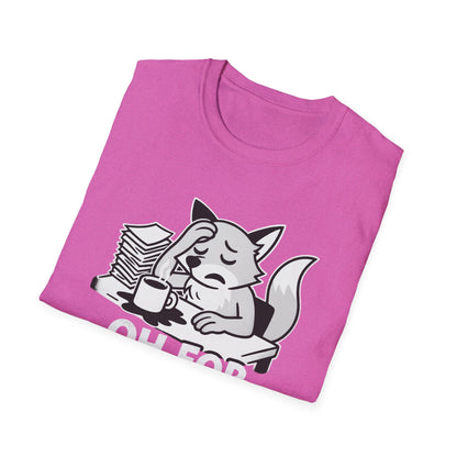 Fox T-Shirt - 'Oh For Fox Sake' Softstyle Tee