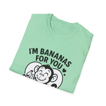 Monkey T-Shirt - 'I'm Bananas For You' Softstyle Tee