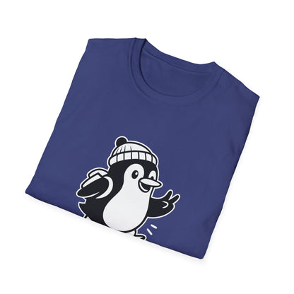Penguin T-Shirt - 'Just Wingin' It' Softstyle Tee