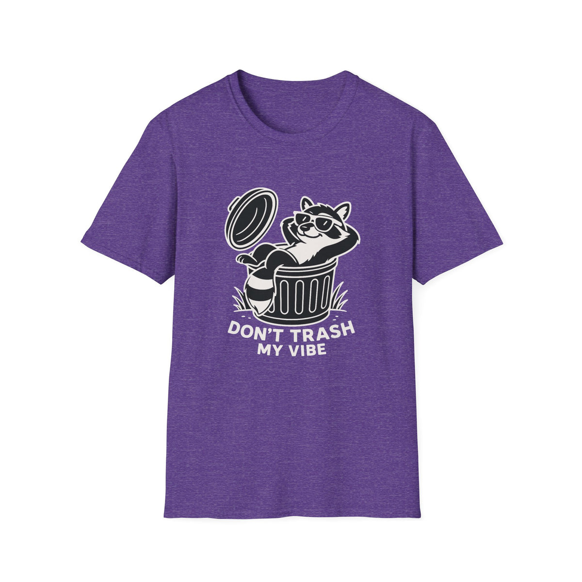 Racoon T-Shirt - 'Don't Trash My Vibe' Softstyle Tee
