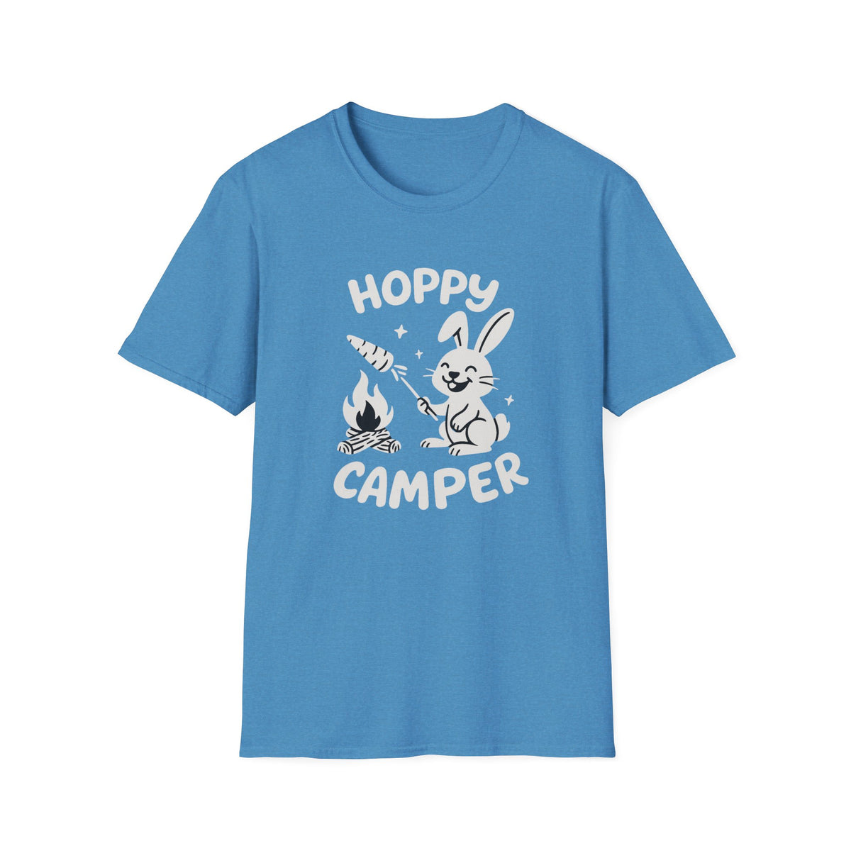 Rabbit T-Shirt - 'Hoppy Camper' Softstyle Tee