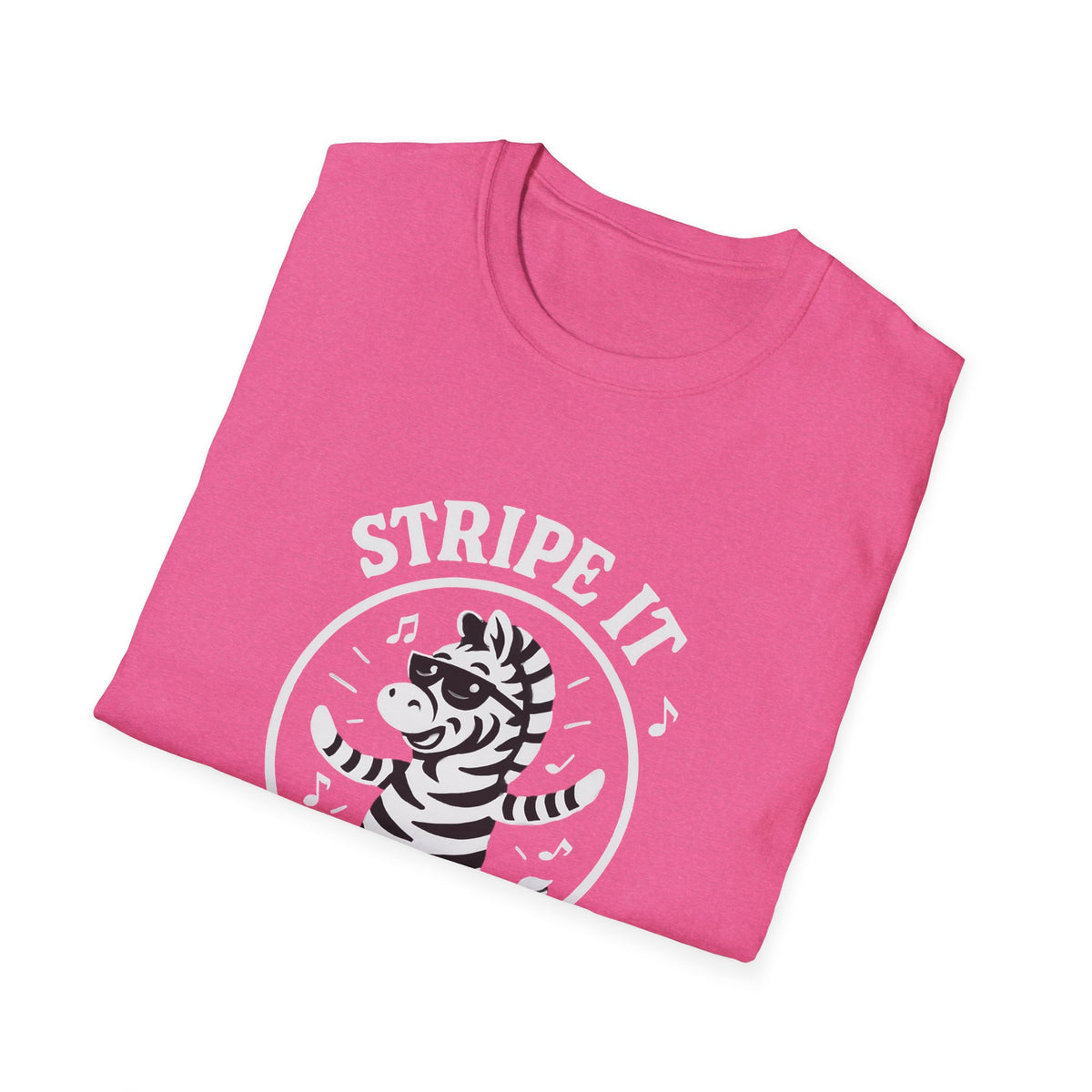 Zebra T-Shirt - 'Stripe It Like Hot' Softstyle Tee