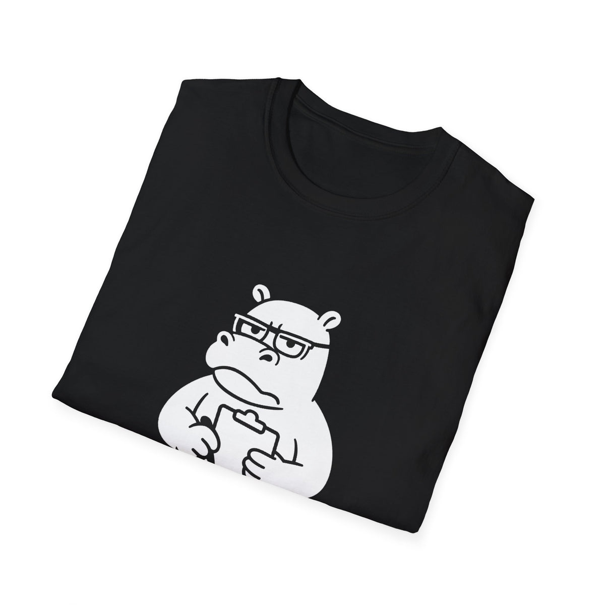 Hippo T-Shirt - 'Hippo-Critical' Softstyle Tee
