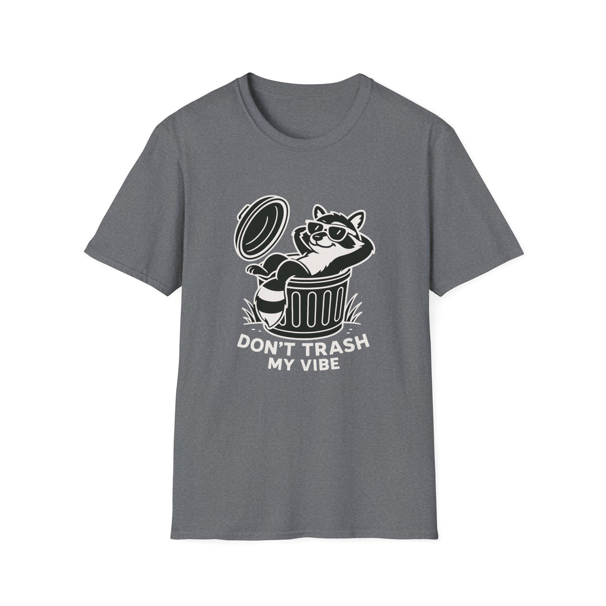 Racoon T-Shirt - 'Don't Trash My Vibe' Softstyle Tee