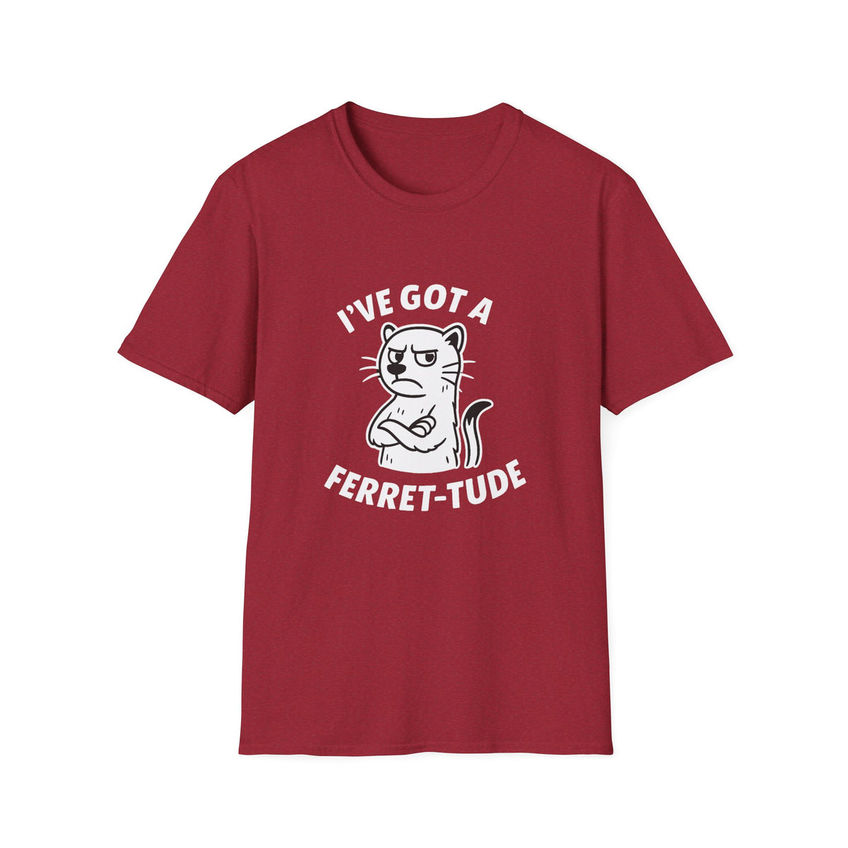 Ferret T-Shirt - 'I've Got a Ferret-Tude' Softstyle Tee