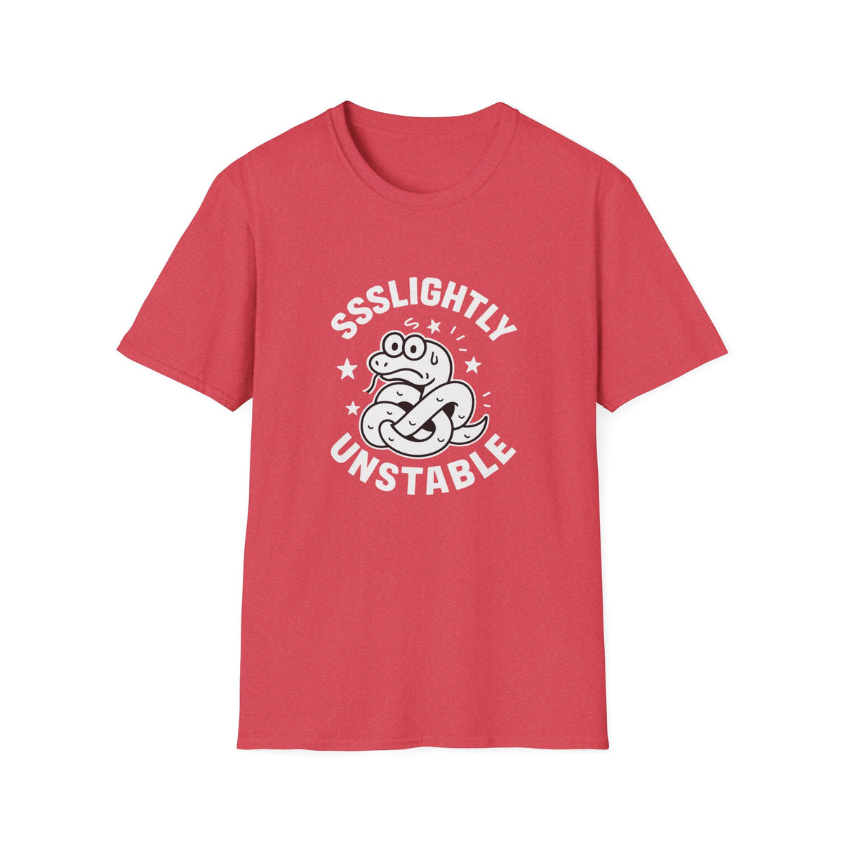 Slightly Unstable T-Shirt, Unisex Tee, Funny Graphic Shirt, Casual Wear, Gift for Friends, Quirky Fashion Statement