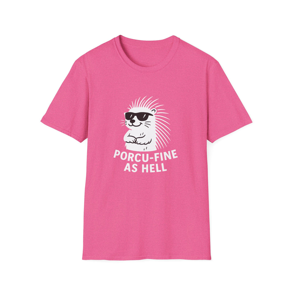 Porcupine T-Shirt - 'Porcu-Fine' Softstyle Tee