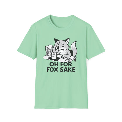 Fox T-Shirt - 'Oh For Fox Sake' Softstyle Tee