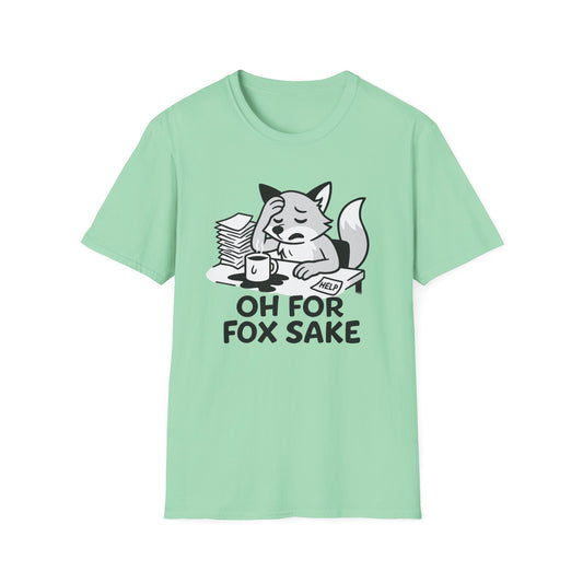 Fox T-Shirt - 'Oh For Fox Sake' Softstyle Tee