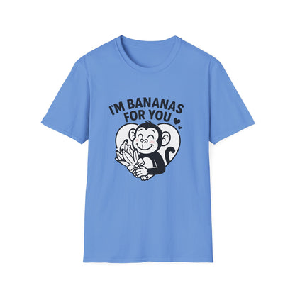 Monkey T-Shirt - 'I'm Bananas For You' Softstyle Tee