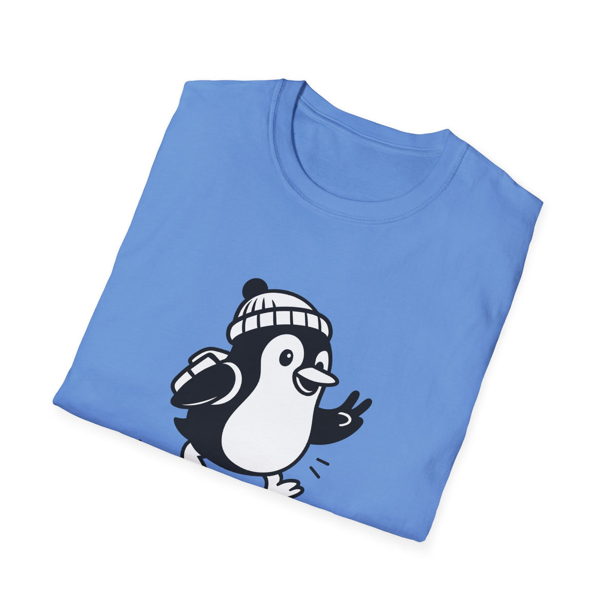 Penguin T-Shirt - 'Just Wingin' It' Softstyle Tee