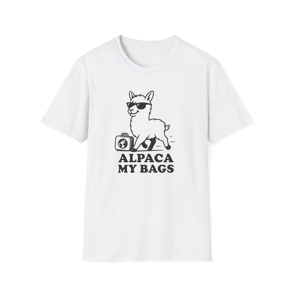 Alpaca T-Shirt - 'Alpaca My Bags' Softstyle Tee