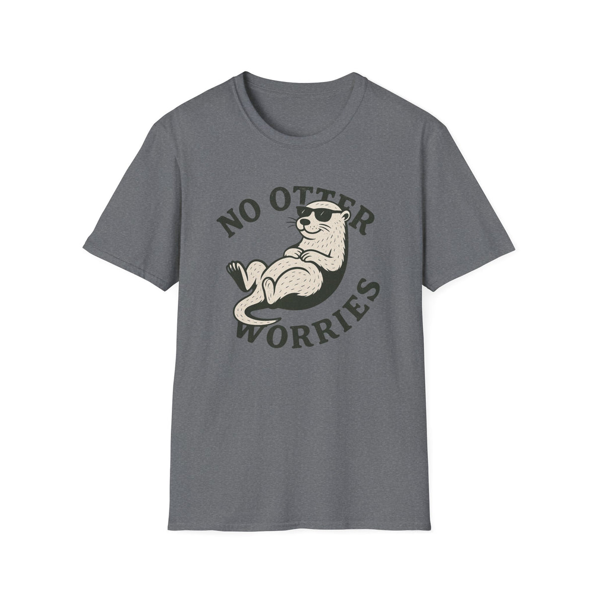 Otter T-Shirt - 'No Otter Worries' Softstyle Tee