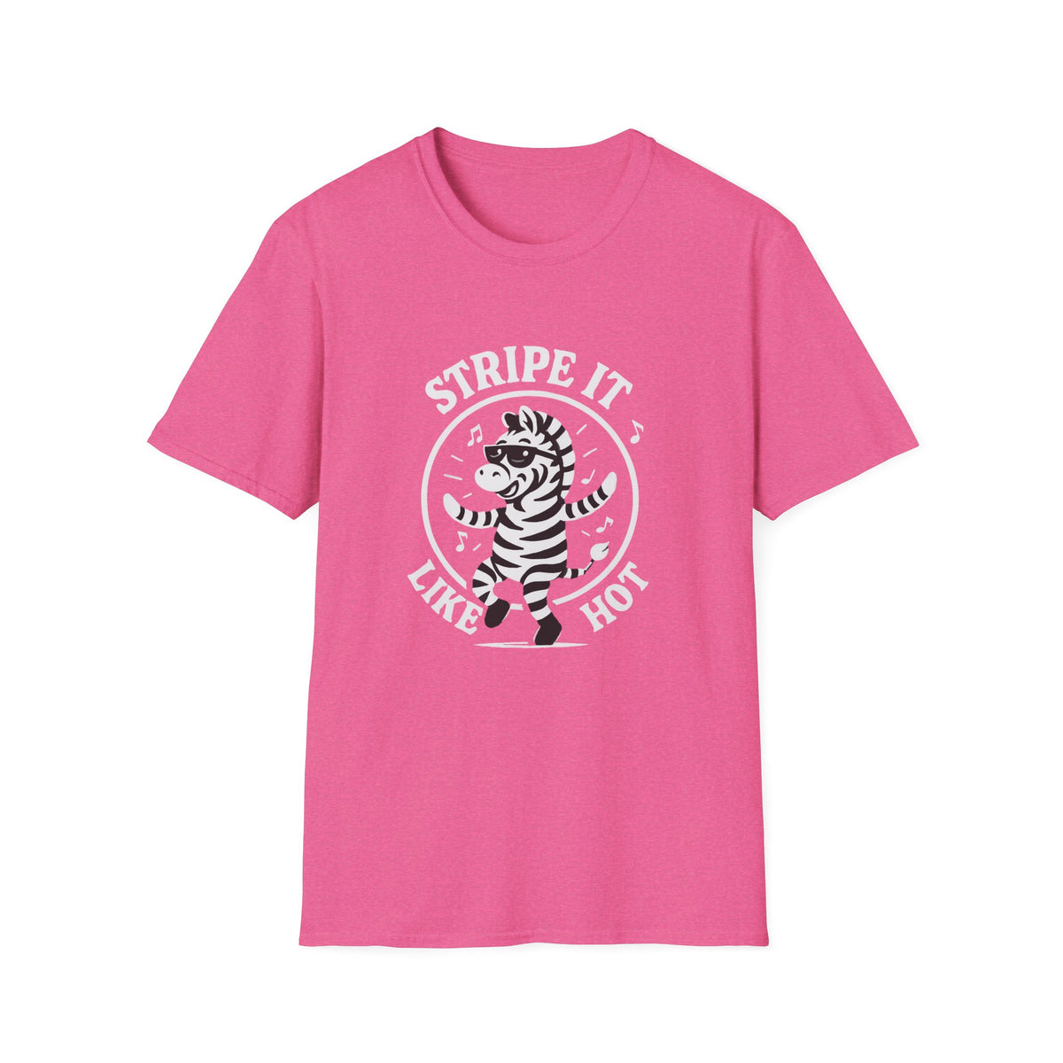 Zebra T-Shirt - 'Stripe It Like Hot' Softstyle Tee