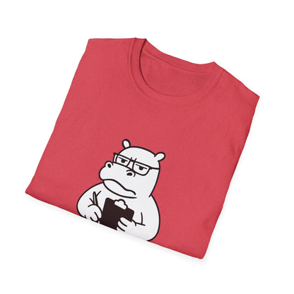 Hippo T-Shirt - 'Hippo-Critical' Softstyle Tee