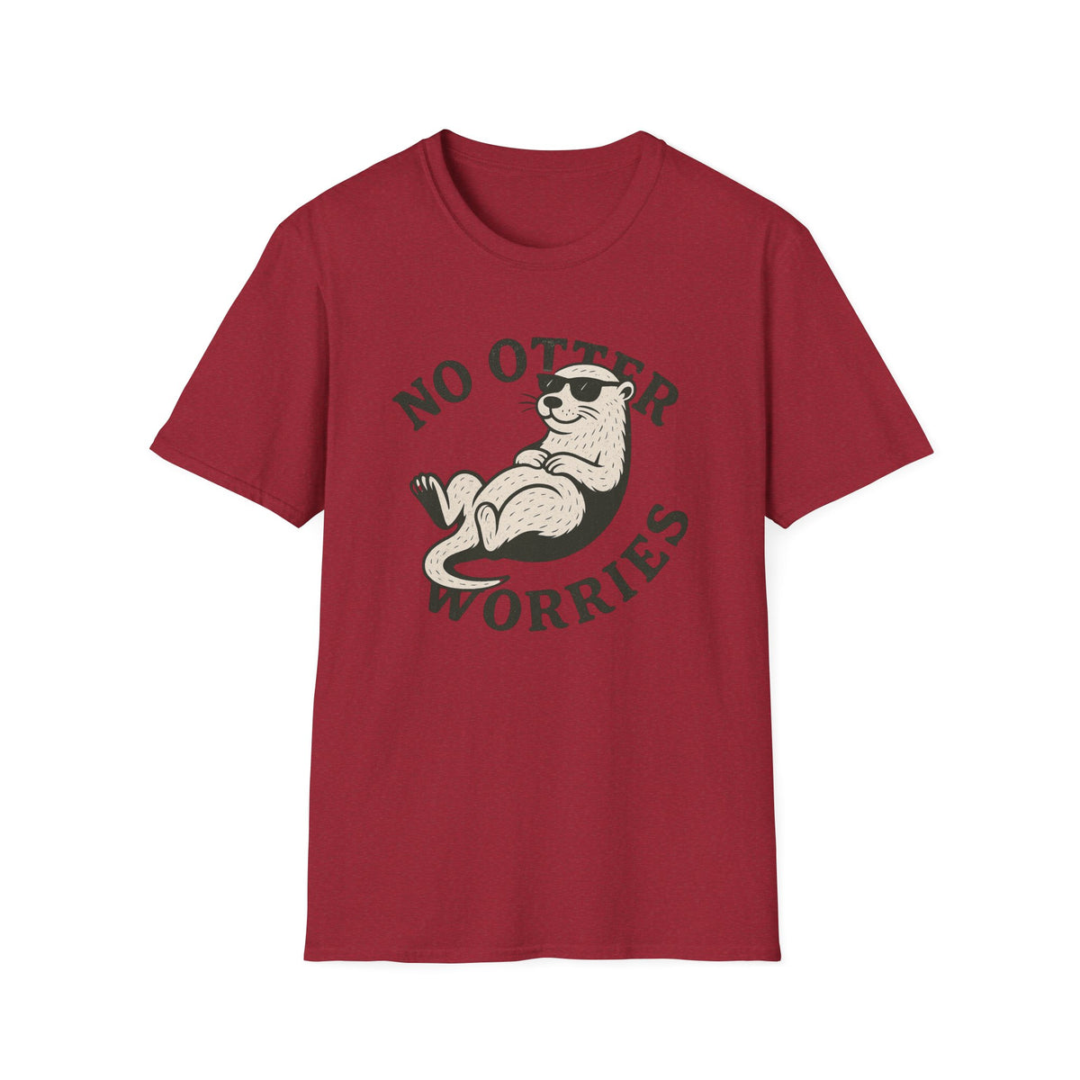Otter T-Shirt - 'No Otter Worries' Softstyle Tee