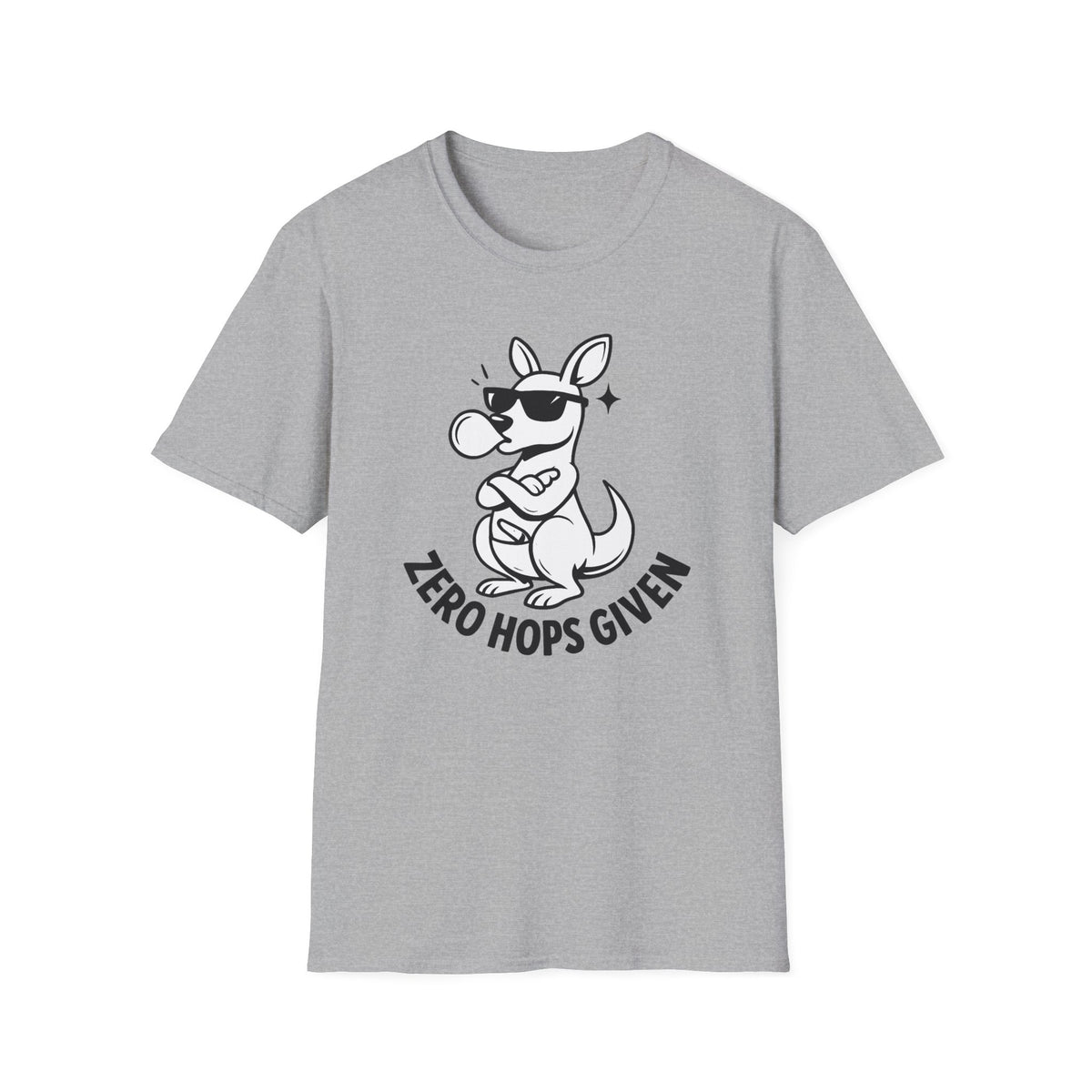 Kangaroo T-shirt - 'Zero Hops Given Tee' Softstyle Tee