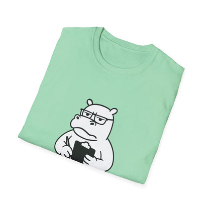 Hippo T-Shirt - 'Hippo-Critical' Softstyle Tee