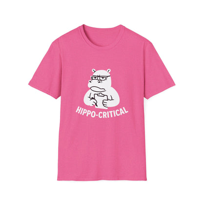 Hippo T-Shirt - 'Hippo-Critical' Softstyle Tee