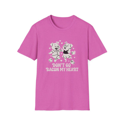 Pig T-Shirt - 'Don't Go Bacon My Heart' Softstyle Tee