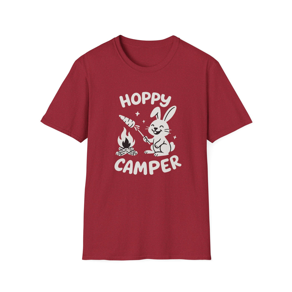 Rabbit T-Shirt - 'Hoppy Camper' Softstyle Tee