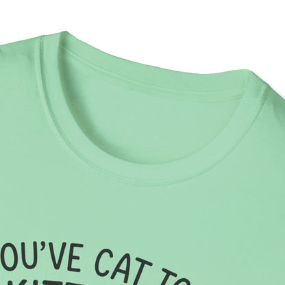 Cat T-Shirt - 'You've Cat To Be Kitten Me Right Meow' Softstyle Tee