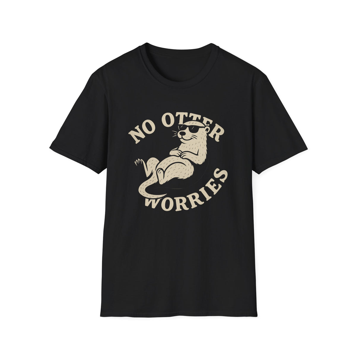 Otter T-Shirt - 'No Otter Worries' Softstyle Tee