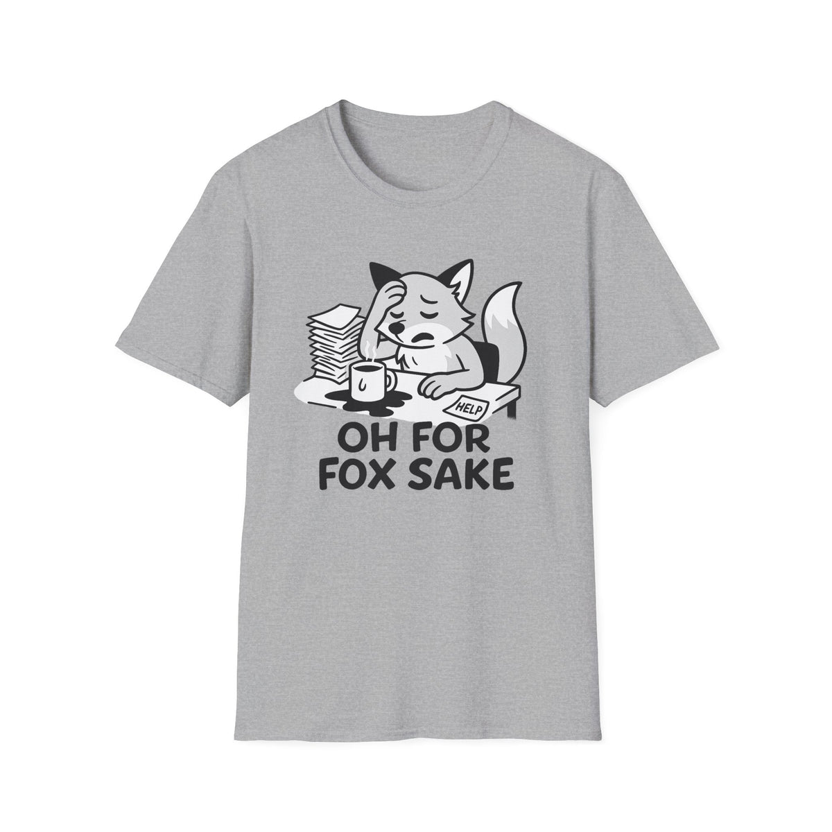 Fox T-Shirt - 'Oh For Fox Sake' Softstyle Tee