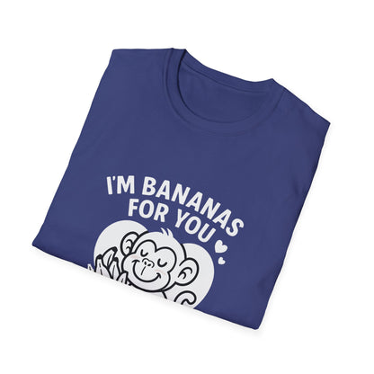 Monkey T-Shirt - 'I'm Bananas For You' Softstyle Tee