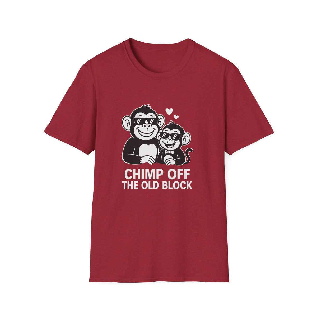 Monkey T-Shirt - 'Chimp Off the Old Block' Softstyle Tee