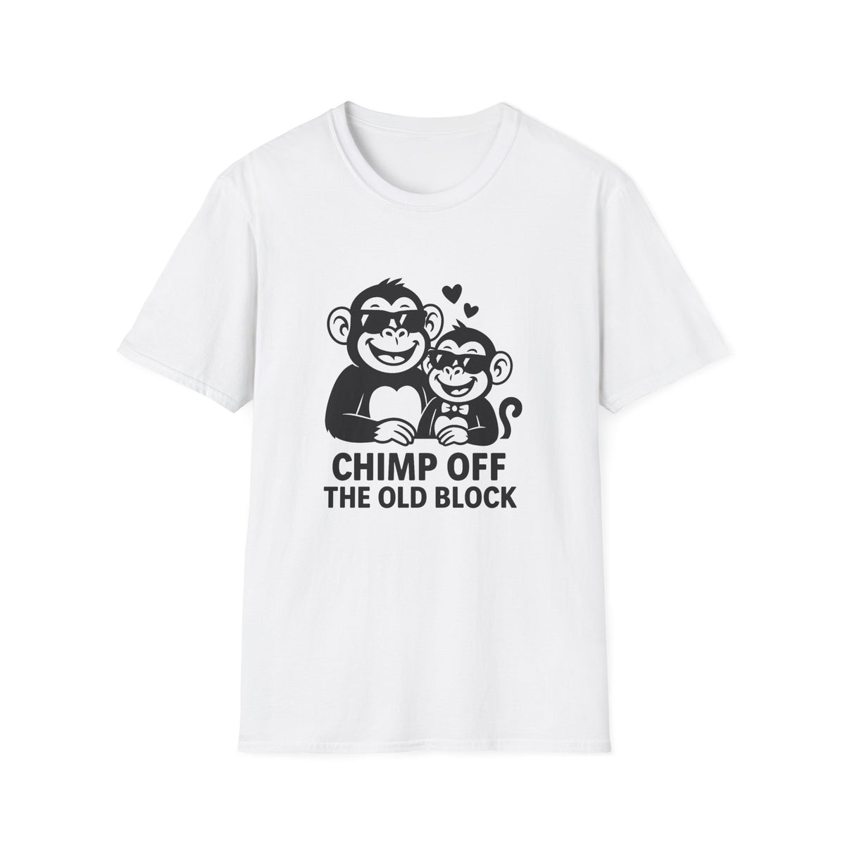 Monkey T-Shirt - 'Chimp Off the Old Block' Softstyle Tee