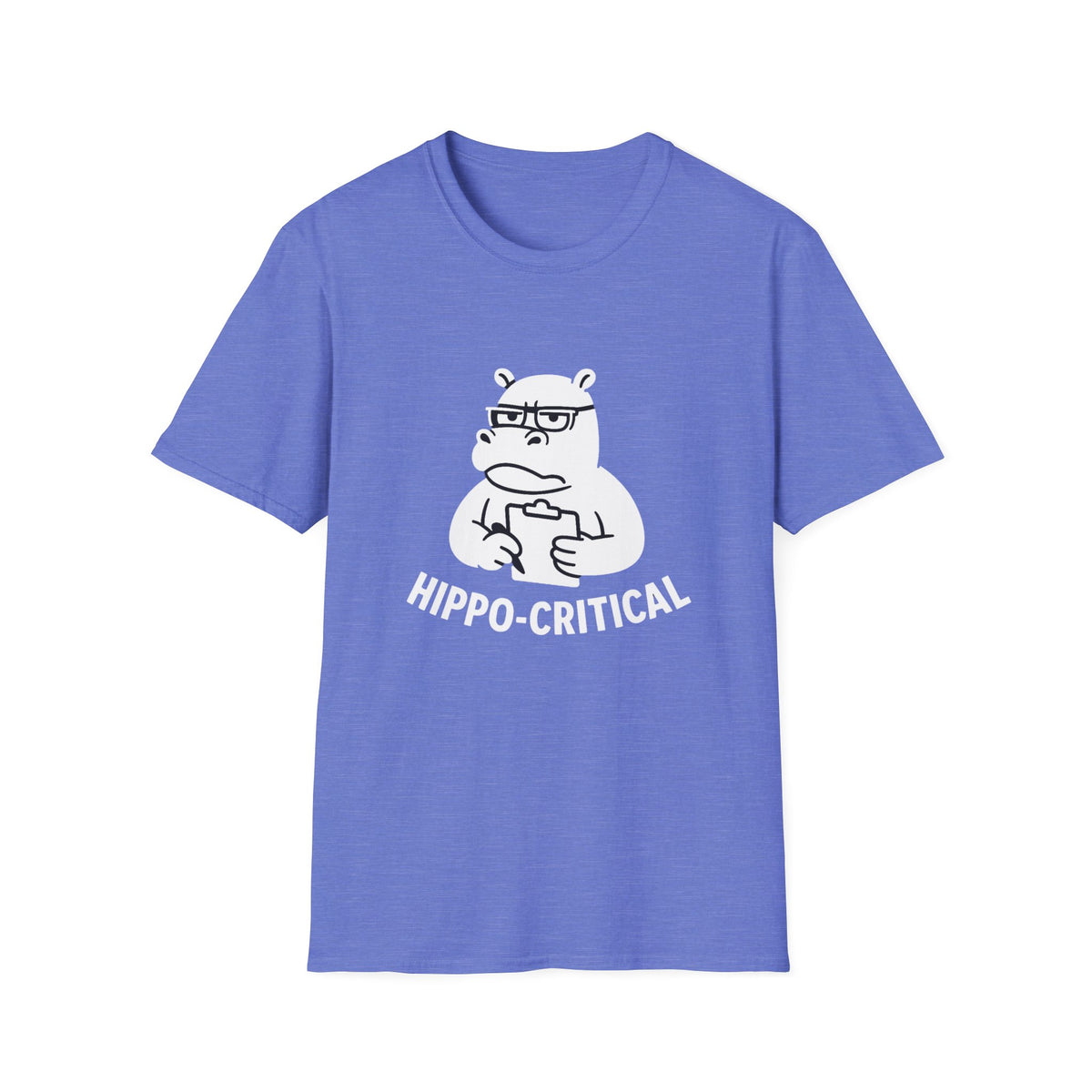 Hippo T-Shirt - 'Hippo-Critical' Softstyle Tee