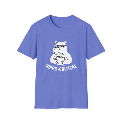 Hippo T-Shirt - 'Hippo-Critical' Softstyle Tee