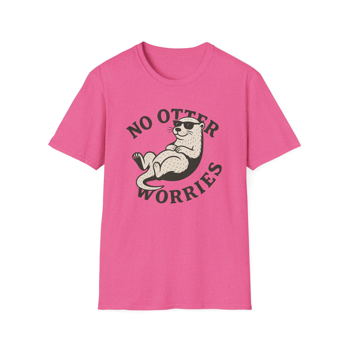Otter T-Shirt - 'No Otter Worries' Softstyle Tee