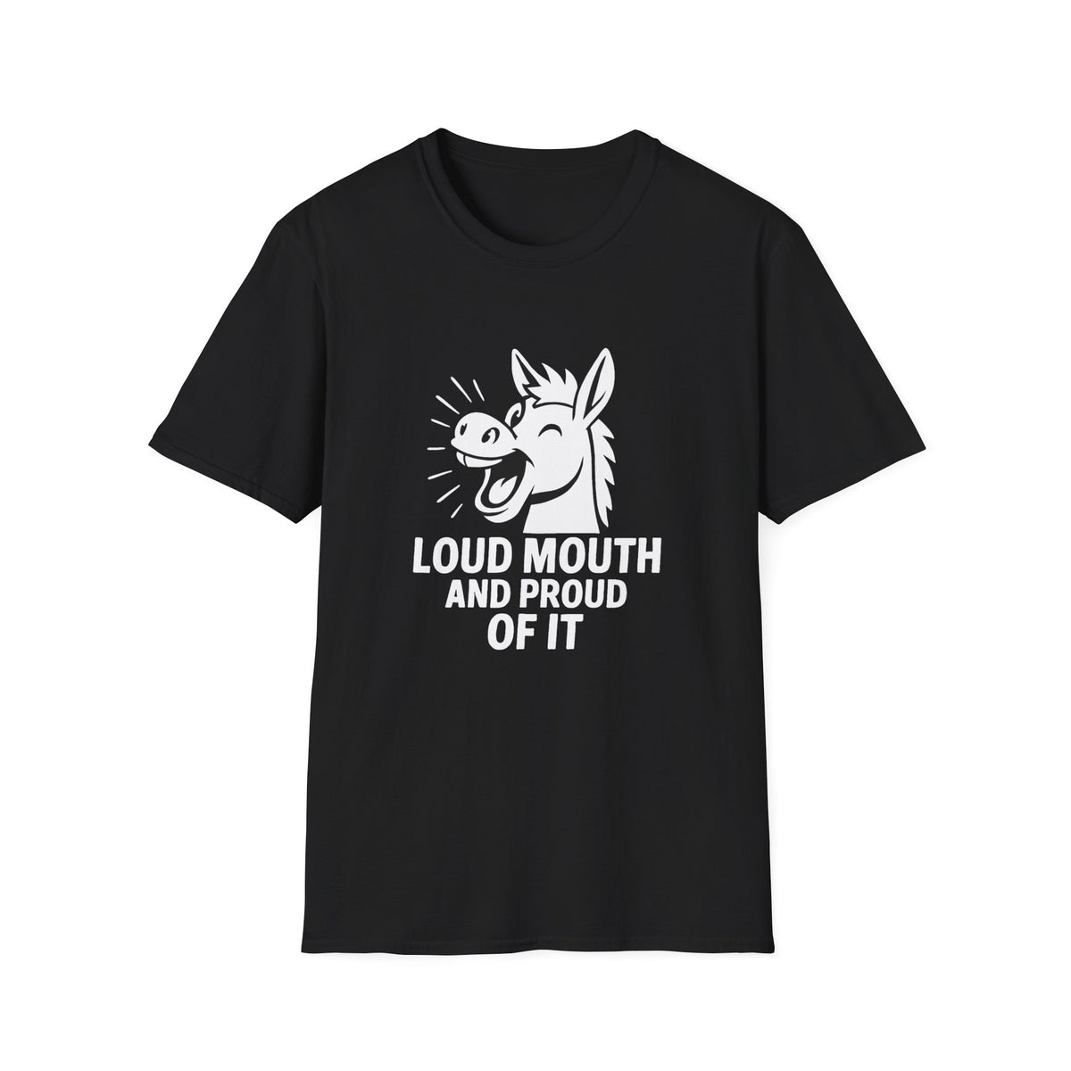 Horse T-Shirt - 'Loud Mouth' Softstyle Tee