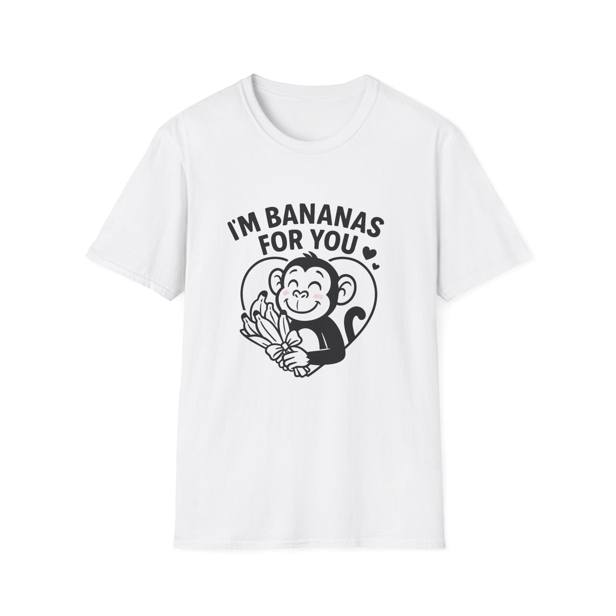 Monkey T-Shirt - 'I'm Bananas For You' Softstyle Tee